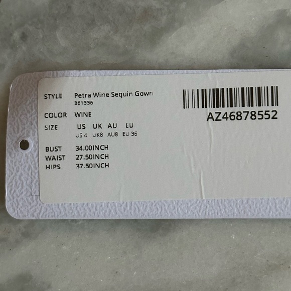 Azazie “Petra” dress in dark red sequins - Picture 14 of 15